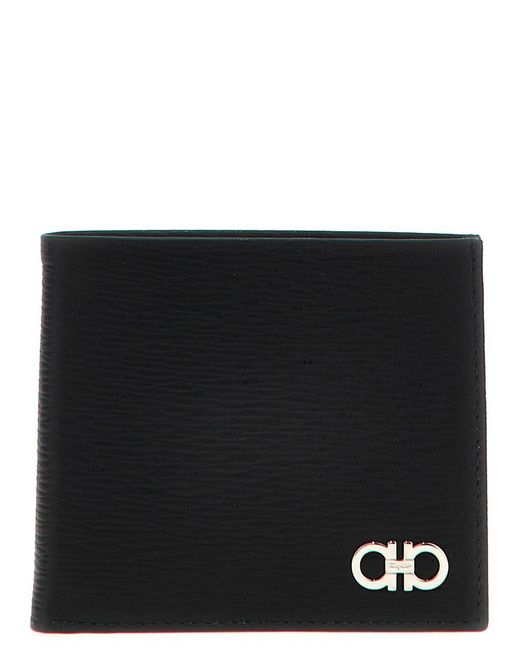 Ferragamo Black 'Revival Gancio' Wallet for men