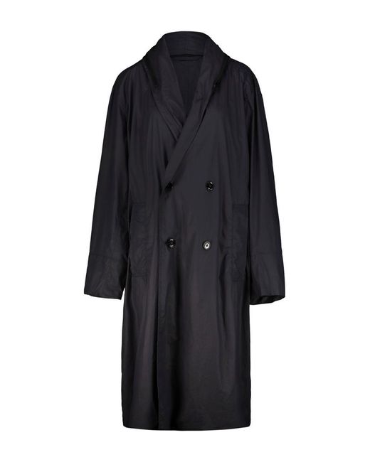 Lemaire Black Hooded Raincoat