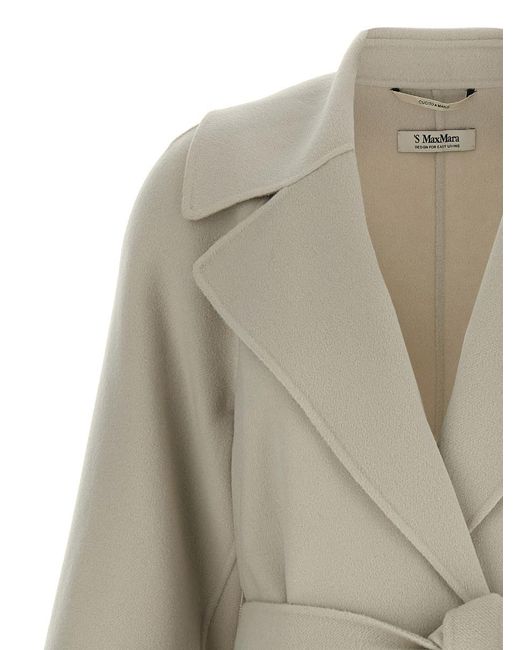 Max Mara White 'doris' Coat