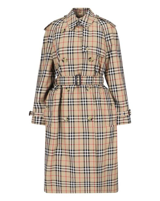 Burberry Natural Check Trench Coat
