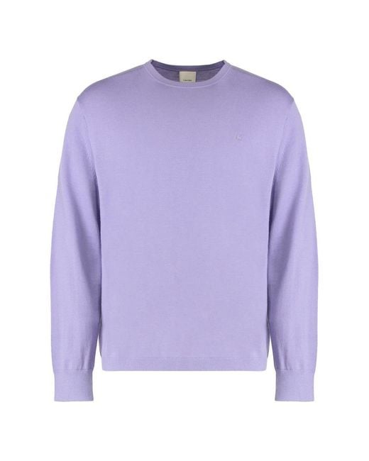 Calvin Klein Purple Sweater With Round Neck for men