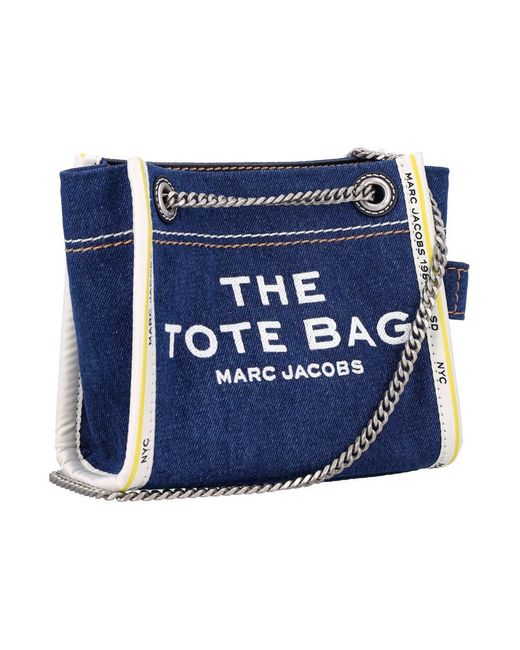Marc Jacobs Blue The Mini Tote Bag Denim