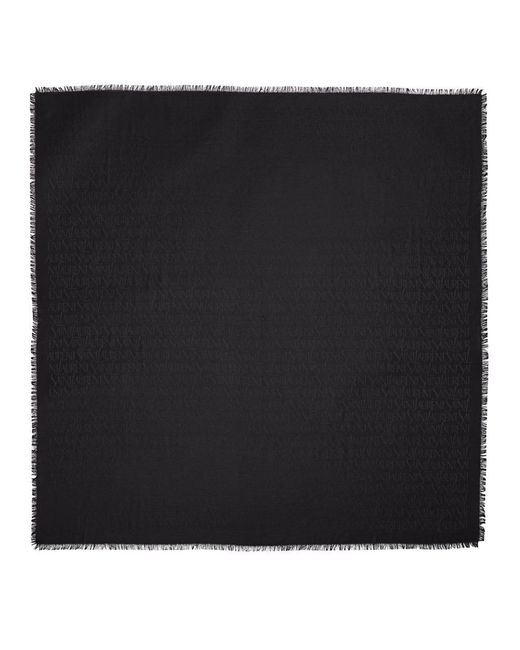 Saint Laurent Black Square Scarf