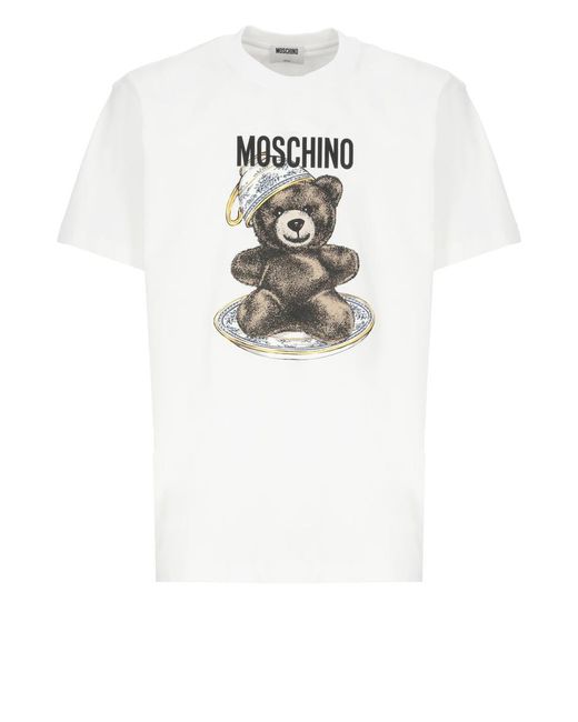 Moschino White T-shirts And Polos for men