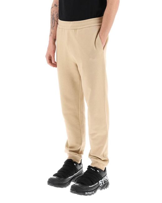 Burberry Natural Cotton Sweatpants With Prorsum Label for men
