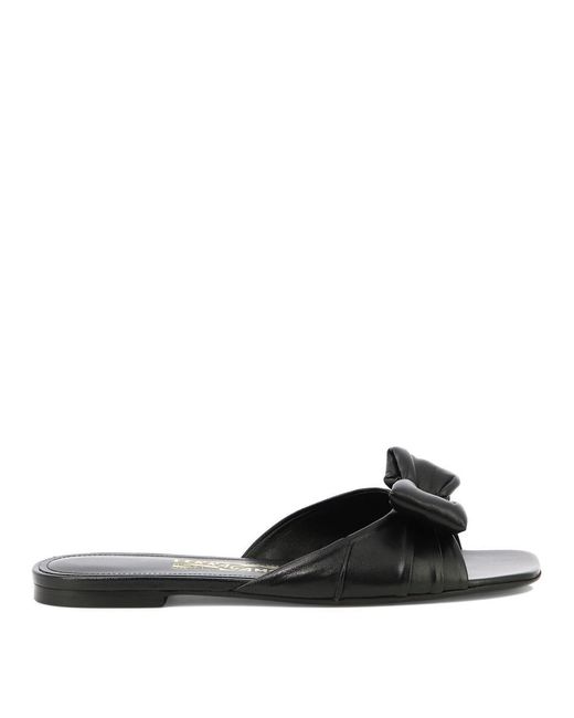 Ferragamo Black "Lylas" Sandals