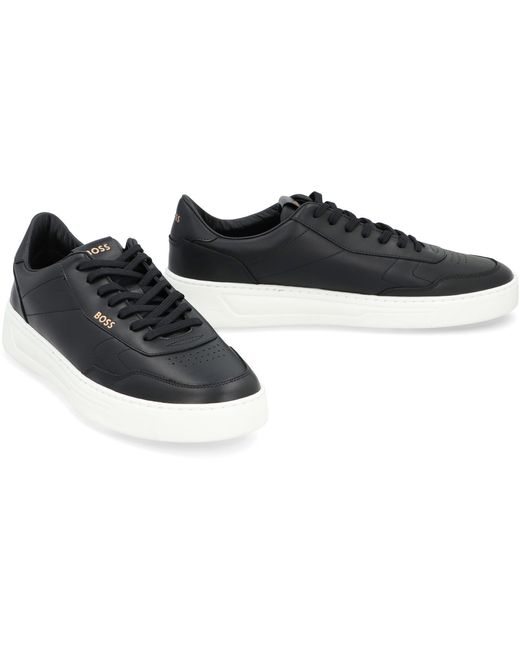 Boss Black Baltimore Leather Low-top Sneakers for men