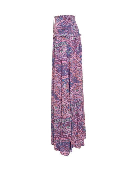 Ba&sh Purple Long Skirt