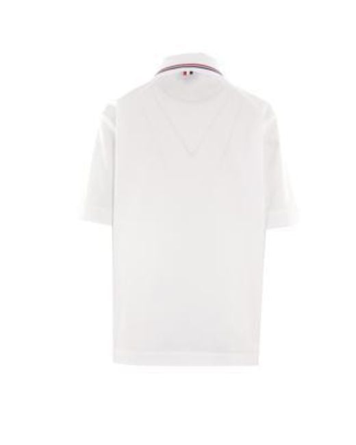 Thom Browne White T-Shirts And Polos