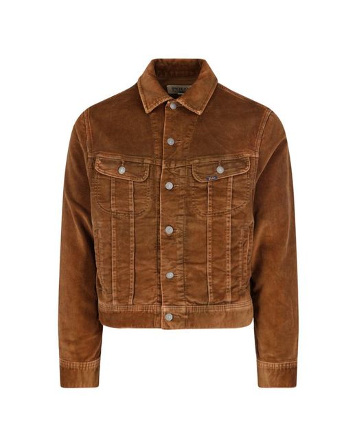 Polo Ralph Lauren Brown Cordorouy Button Jacket for men