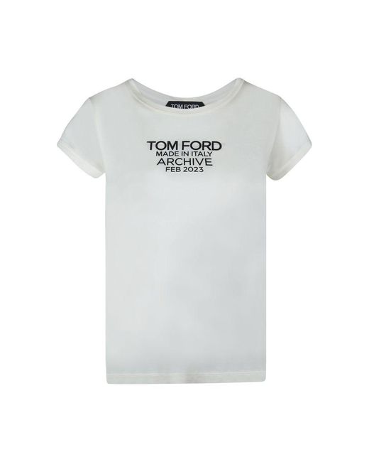 Tom Ford Gray T-Shirts And Polos