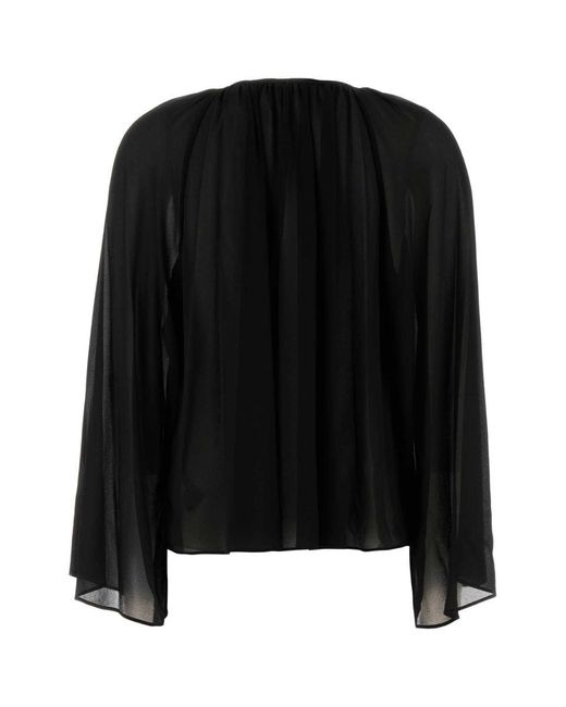 MICHAEL Michael Kors Black Georgette Blouse