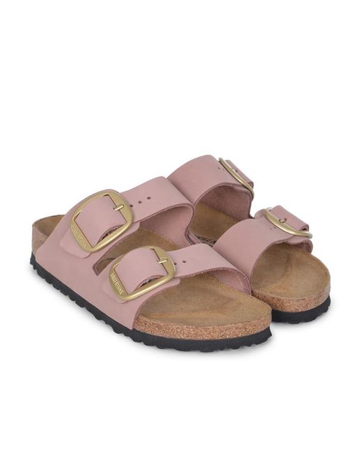 Birkenstock Pink 'Arizona Big Buckle' Slippers