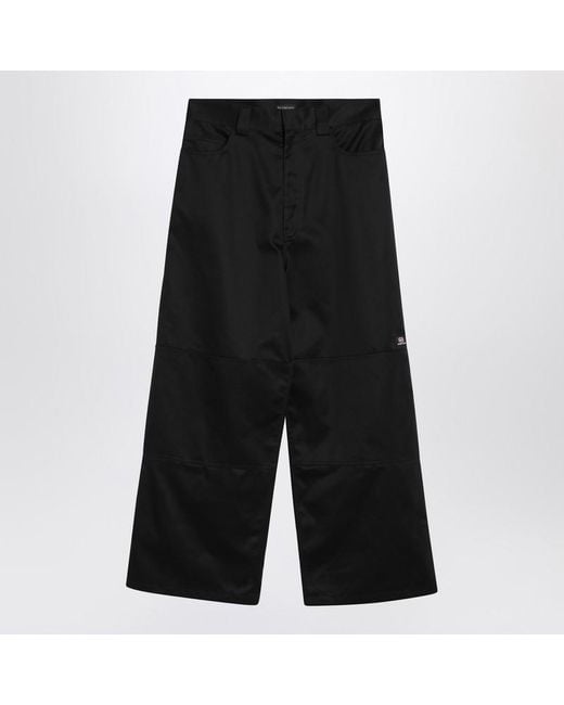 Balenciaga Black Utility Workwear Pants for men