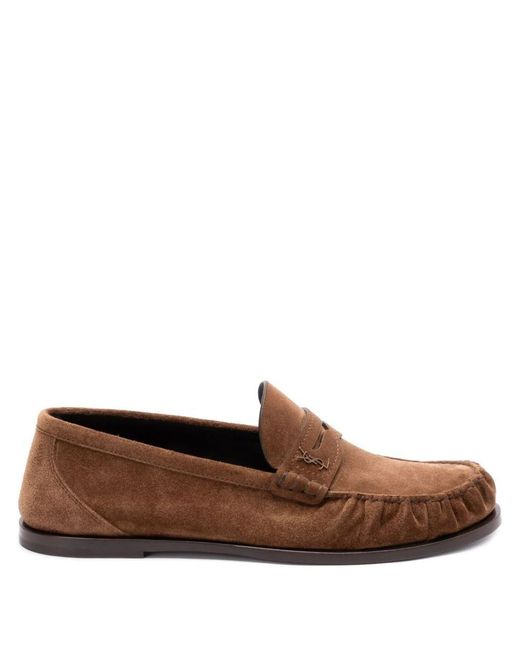 Saint Laurent Black Flat Shoes for men