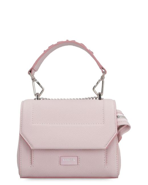 Lancel Pink Ninon Leather Mini Handbag