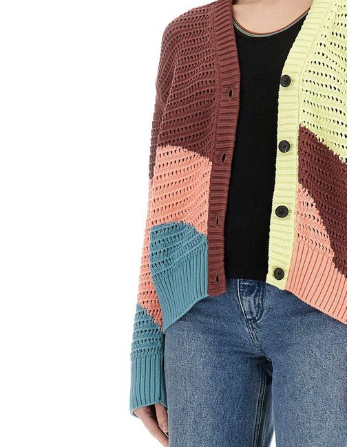 Paul Smith Multicolor Gradient Wave Cardigan
