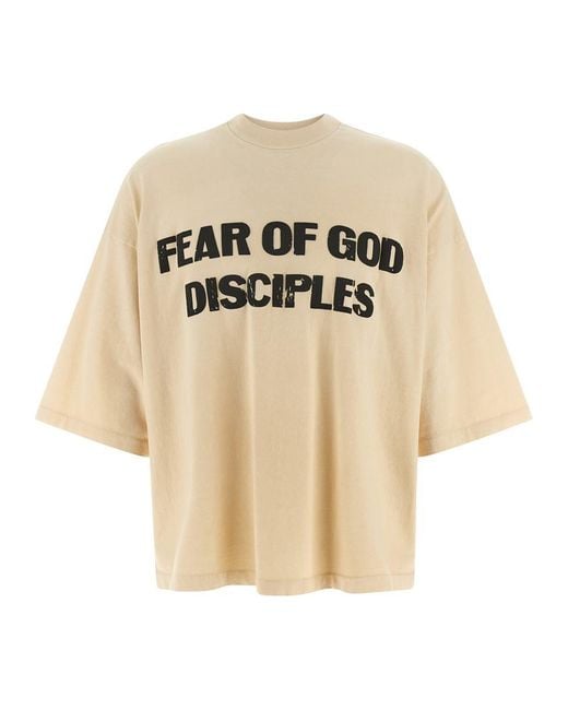 Fear Of God Natural 'disciple' T-shirt for men