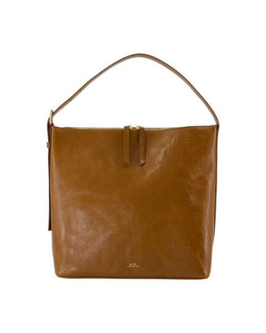 A.P.C. Brown Vera Shoulder Bag