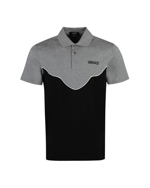 Versace Black Polo Shirt for men