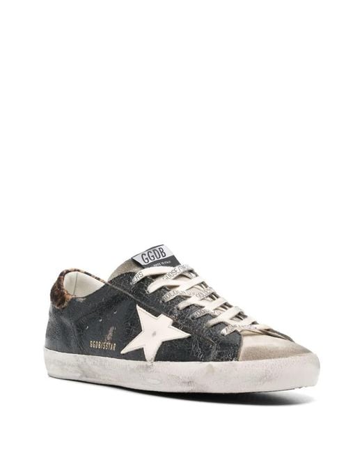 Golden Goose Super-Star Laminated in Black for Men | Lyst