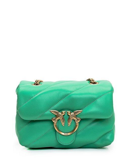 Pinko Green Love Puff Mini Bag