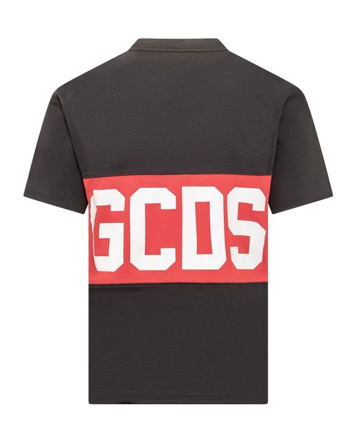 Gcds Gray T-shirt With Logo for men