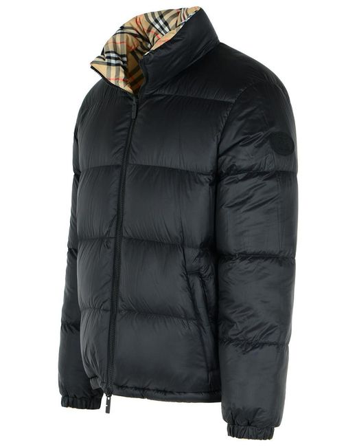Burberry Metallic Reversible Polyester 'Snowdon' Down Jacket
