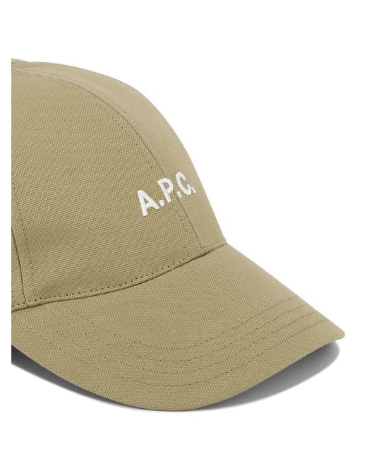 A.P.C. Natural "Charlie" Cap for men