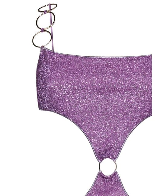 Oseree Purple Osèree Lumière Ring Swimsuit