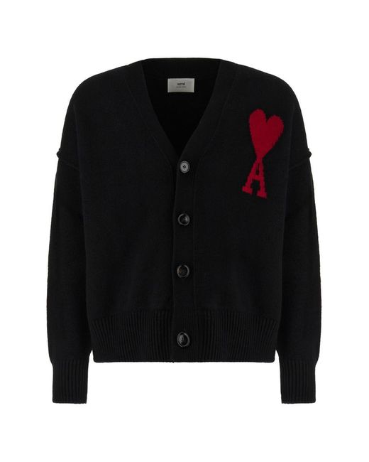 AMI Black Sweaters for men