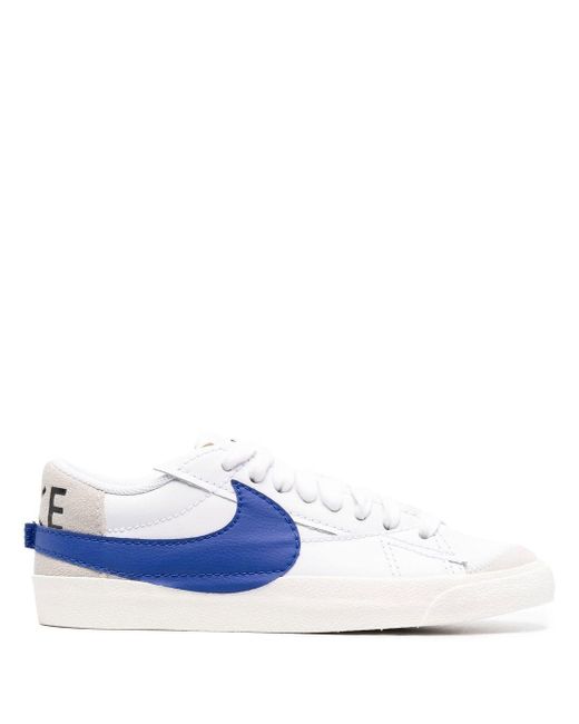mens white and blue nike trainers