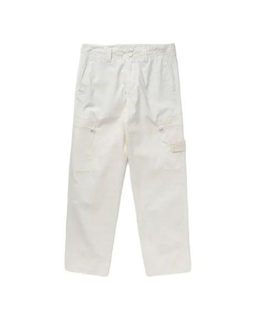 Stone Island White Pants