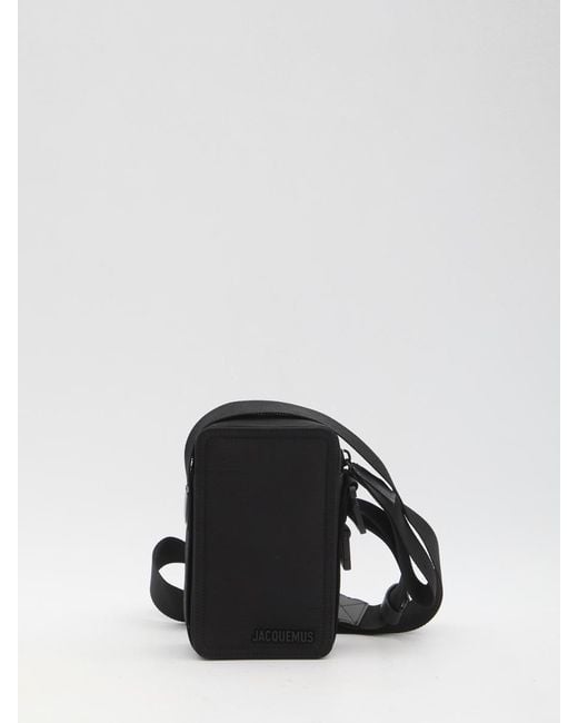 Jacquemus Black Vertical Cuerda Crossbody Bag for men