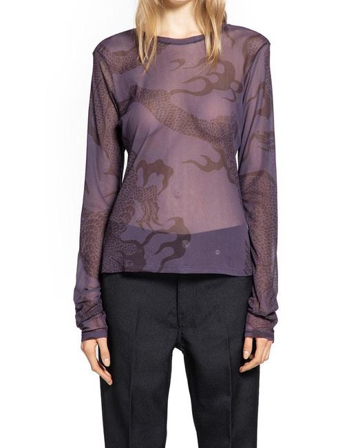 Our Legacy Purple T-Shirts & Tank Tops