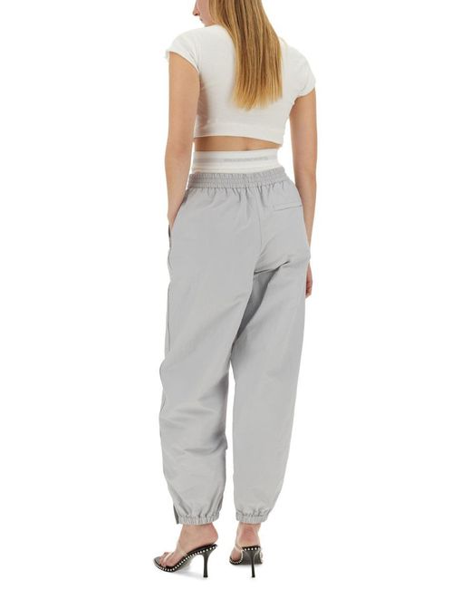Alexander Wang Gray Sports Pants With Integrated Underwear