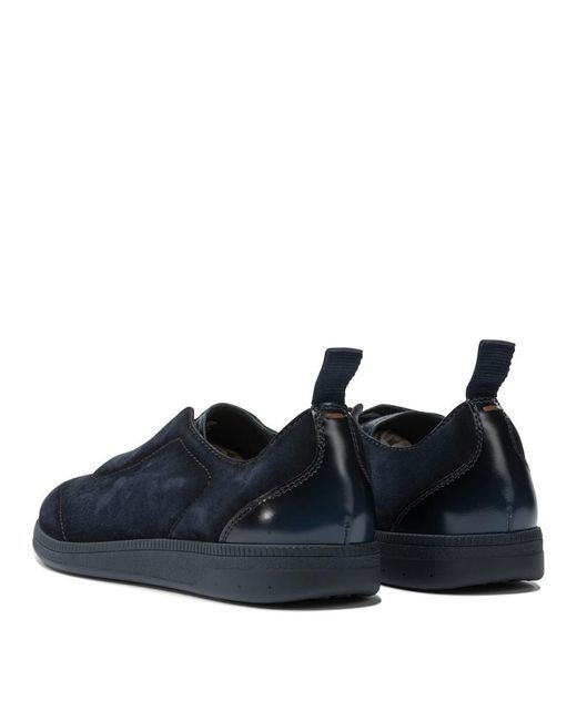 Santoni Blue "lume" Sneakers for men