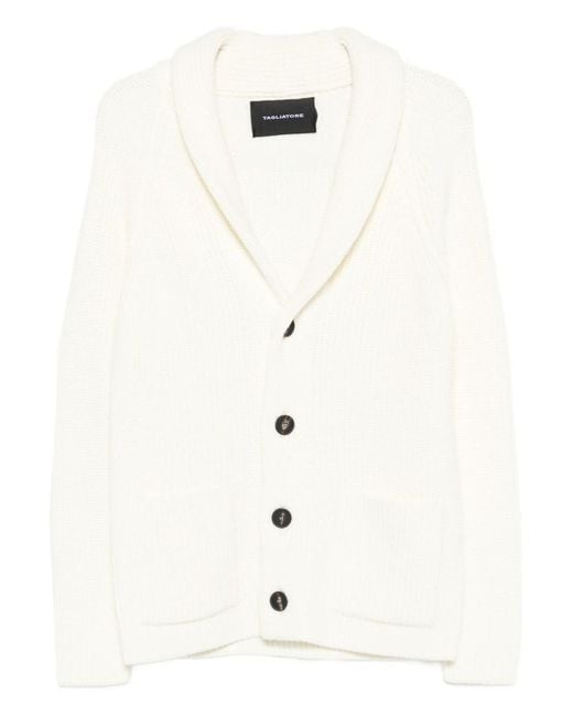 Tagliatore White Sweaters for men
