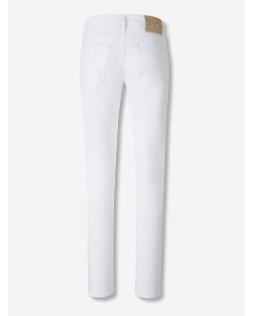 Jacob Cohen White Slim Fit Jeans for men