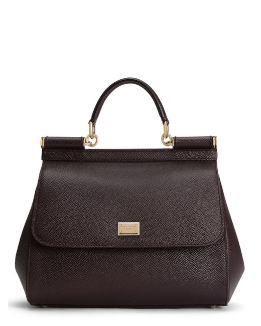 Dolce & Gabbana Black Hand Bag "Sicily" Large