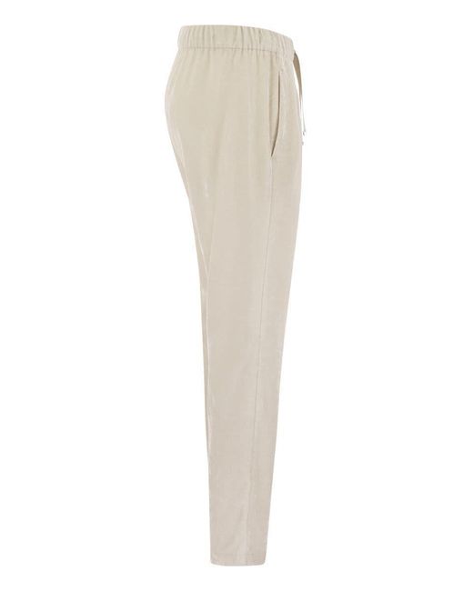 Herno Natural Bright Corduroy Resort Trousers