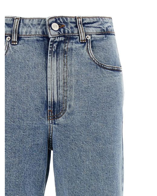 Fabiana Filippi Blue Wide Leg Denim Jeans