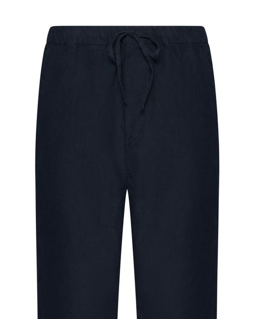 120% Lino Blue Trousers for men