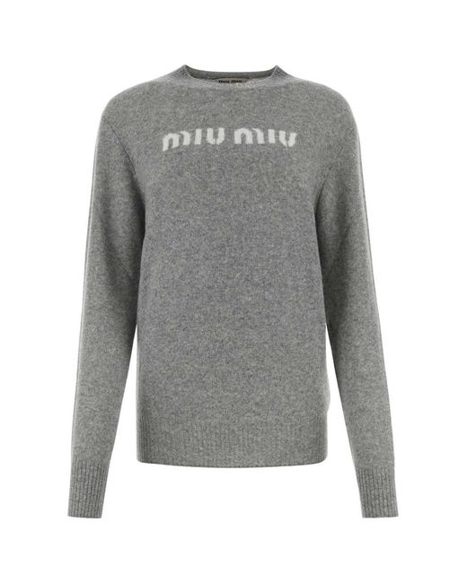 Miu Miu Gray Knitwear