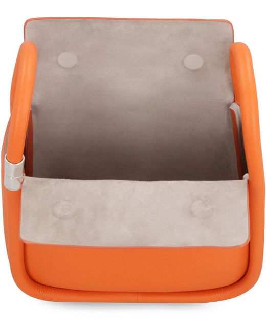 Boyy Orange Wonton 25 Pebble Leather Bag