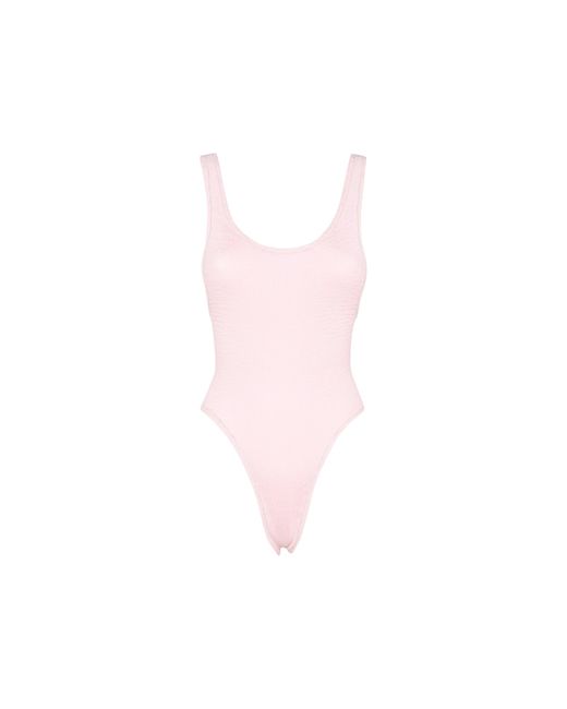 Reina Olga Synthetic Ruby Highleg Swimsuit Swimwear in Pink Lyst Canada