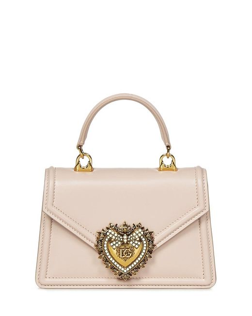 Dolce & Gabbana Small Devotion Tote in Natural | Lyst UK