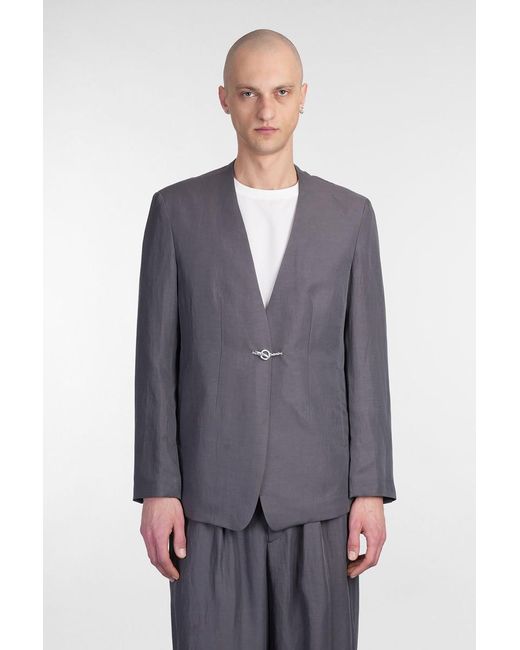 Attachment Gray Blazer for men
