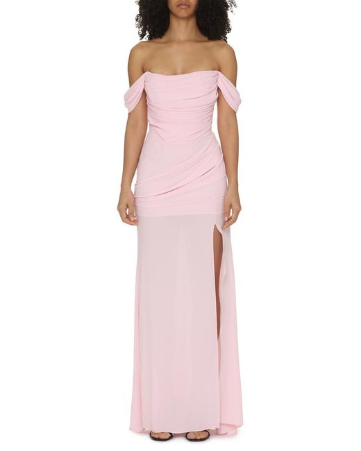 GIUSEPPE DI MORABITO Pink Crepe Dress