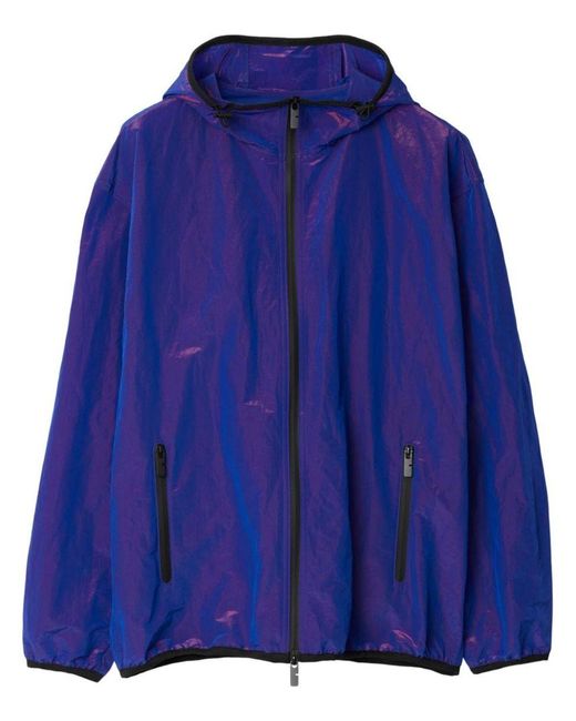 Burberry Blue Iridescent Lightweight Jacket for men